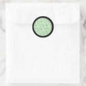 Gewoon genoteerd groen ronde sticker (Tas)