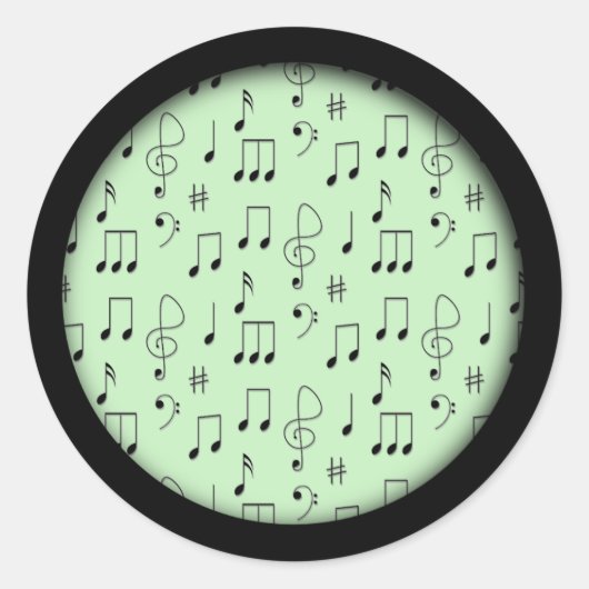 Gewoon genoteerd groen ronde sticker (Voorkant)