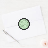 Gewoon genoteerd groen ronde sticker (Envelop)
