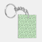 Gewoon genoteerd groen sleutelhanger (Voorkant Links)