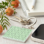 Gewoon genoteerd groen sleutelhanger (Voorkant Rechts)