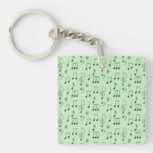 Gewoon genoteerd groen sleutelhanger