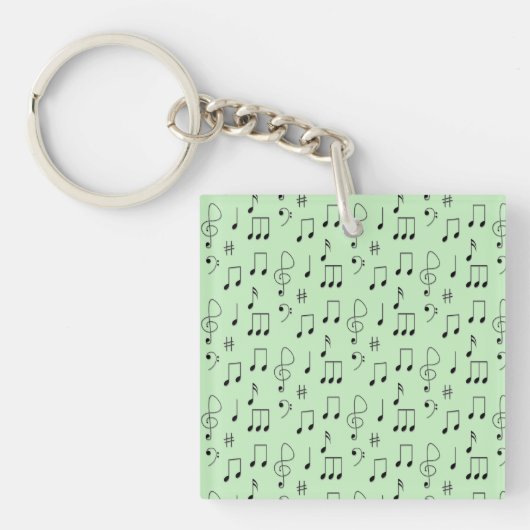 Gewoon genoteerd groen sleutelhanger (Voorkant)