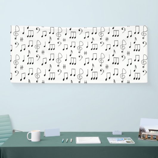 Gewoon genoteerd wit spandoek (Beurs)
