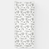 Gewoon genoteerd wit spandoek (Verticaal)