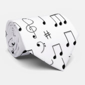 Gewoon genoteerd wit stropdas (Opgerold)