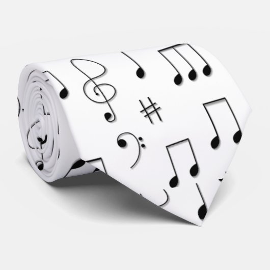 Gewoon genoteerd wit stropdas (Opgerold)