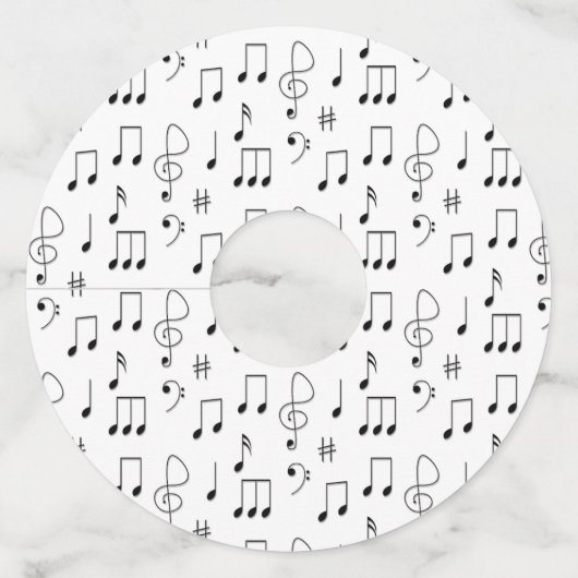 Gewoon genoteerd wit wijnglaslabel (Voorkant)