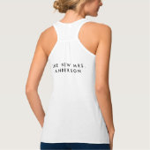 Gewoon gepersonaliseerde gepersonaliseerde Typogra Tanktop (Achterkant)