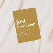 Gewoon gepromoveerd aangepaste feestuitnodiging kaart