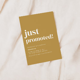 Gewoon gepromoveerd aangepaste feestuitnodiging kaart