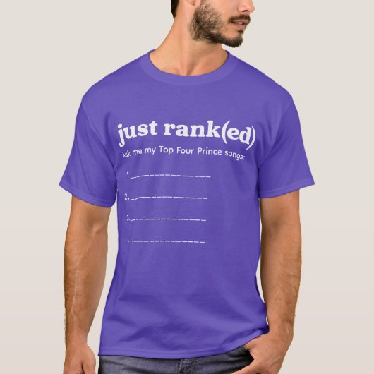Gewoon gerangschikte Tee Prince T-shirt (Voorkant)