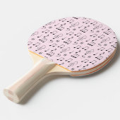 Gewoon Geroze Notatie Tafeltennisbatje (Voorkant Gekanteld)