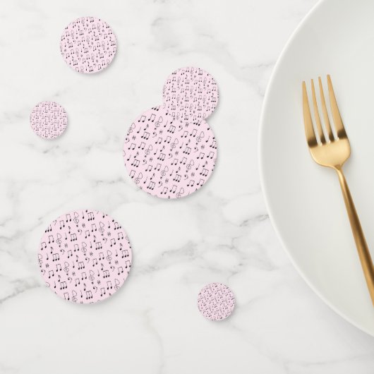 Gewoon Gerozeerd Roze Confetti (Groep)