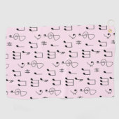 Gewoon Gerozeerd Roze Golfhanddoek (Horizontaal)
