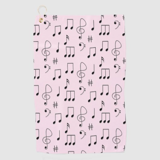 Gewoon Gerozeerd Roze Golfhanddoek (Voorkant)