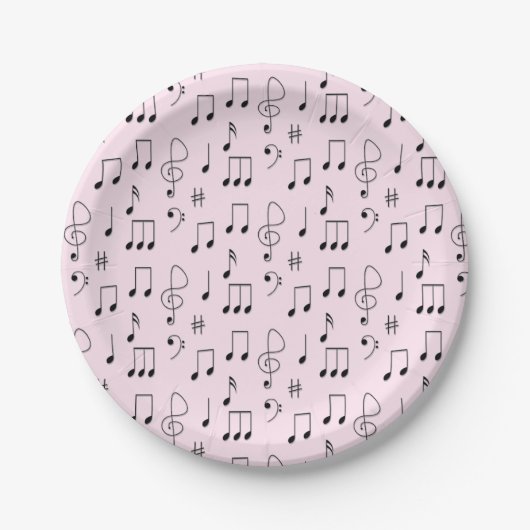 Gewoon Gerozeerd Roze Papieren Bordje (Voorkant)