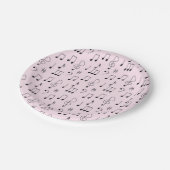 Gewoon Gerozeerd Roze Papieren Bordje (Gekanteld)