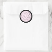 Gewoon Gerozeerd Roze Ronde Sticker (Tas)