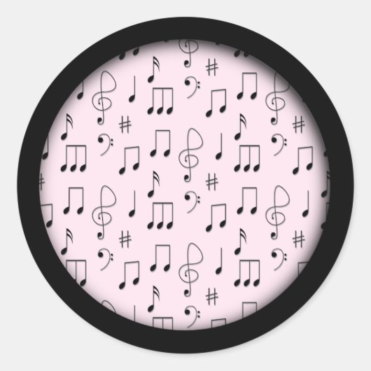 Gewoon Gerozeerd Roze Ronde Sticker (Voorkant)