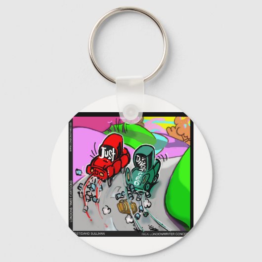 Gewoon gescheiden geld geeft Kaarten T - shirts, e Sleutelhanger (Voorkant)