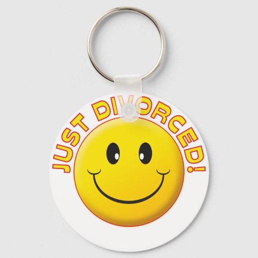 Gewoon gescheiden glimlach sleutelhanger (Voorkant)