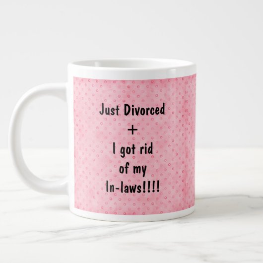 Gewoon gescheiden roze grote koffiekop (Links)