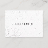 Gewoon gespikkeld (zwart/wit) visitekaartje (Voorkant)