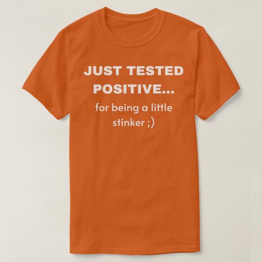 GEWOON GETEST POSITIEF T-SHIRT (Design voorkant)