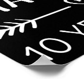 Gewoon getrouwd 10 jaar geleden poster (Hoek)