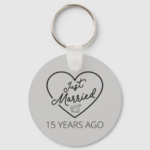 Gewoon getrouwd 15 jaar geleden sleutelhanger