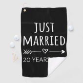 Gewoon getrouwd 20 jaar geleden... golfhanddoek (Insitu)