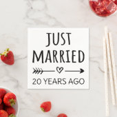 Gewoon getrouwd 20 jaar geleden... servet (Insitu)