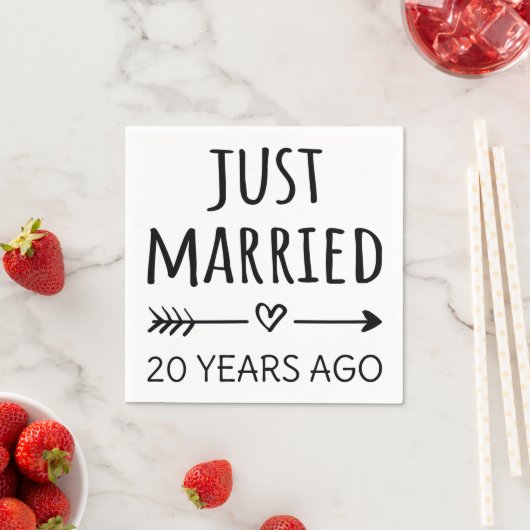 Gewoon getrouwd 20 jaar geleden... servet (Insitu)