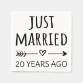 Gewoon getrouwd 20 jaar geleden... servet (Voorkant)