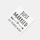 Gewoon getrouwd 20 jaar geleden... servet (Hoek)