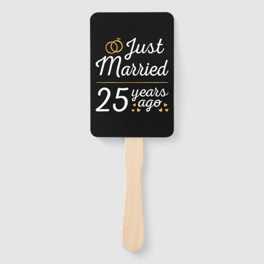 Gewoon getrouwd 25 jaar geleden II Handwaaier (Voorkant)
