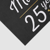 Gewoon getrouwd 25 jaar geleden II Tissuepapier (Detail)