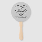 Gewoon getrouwd 25 jaar geleden III Handwaaier (Achterkant)