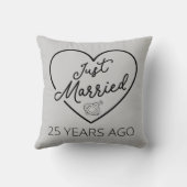 Gewoon getrouwd 25 jaar geleden III Kussen (Achterkant)