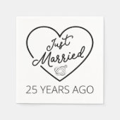 Gewoon getrouwd 25 jaar geleden III Servet (Voorkant)