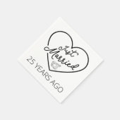 Gewoon getrouwd 25 jaar geleden III Servet (Hoek)