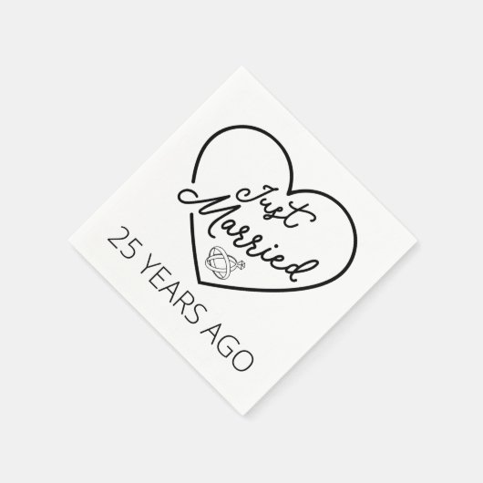 Gewoon getrouwd 25 jaar geleden III Servet (Hoek)