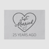 Gewoon getrouwd 25 jaar geleden III Tissuepapier (Voorkant)