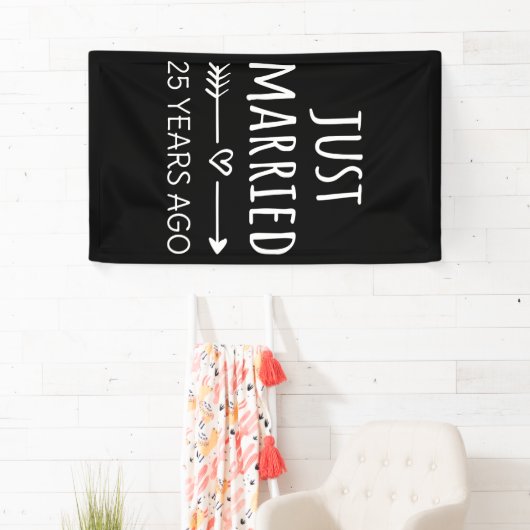 Gewoon getrouwd 25 jaar geleden spandoek (Insitu)