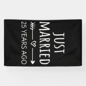 Gewoon getrouwd 25 jaar geleden spandoek (Horizontaal)