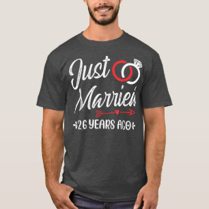 Gewoon getrouwd 26 jaar geleden, Happy 26th Weddin T-shirt