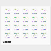 Gewoon getrouwd 2 ronde sticker (Vel)