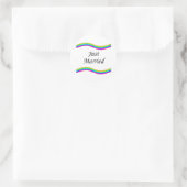 Gewoon getrouwd 2 ronde sticker (Tas)