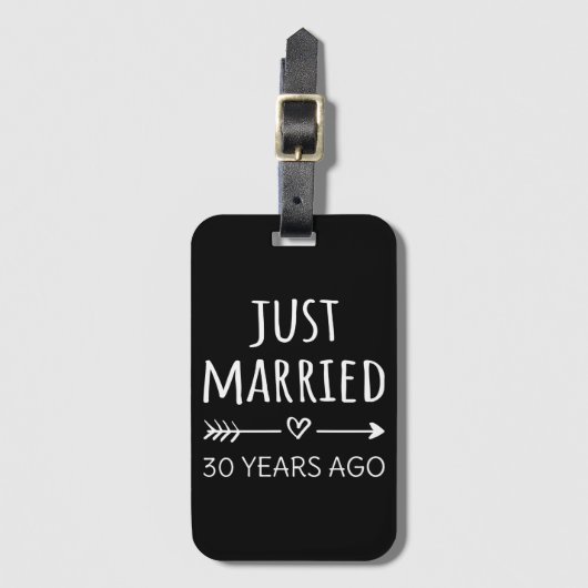 Gewoon getrouwd 30 jaar geleden. bagagelabel (Voorkant (verticaal))